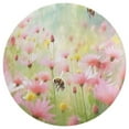 thumbnail image 3 of Happy Cute Bees Round Rugs -Washable Non-Slip Small Round Area Rug Throw Soft Circle Rugs for Bedroom, Modern Print Indoor Carpet for Entryway Sofa Living Room, 3 of 6
