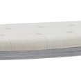 thumbnail image 6 of Newboti Furniture Coastal Button Tufted Light Beige Upholstered Bench with Weathered Gray Legs BN.7115, 6 of 9