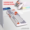thumbnail image 2 of V300 Gaming Keyboard 108 Keys Portable Wired Office Keyboard with Colorful RGB Backlight Silence Keyboard for Laptop PC Computer, 2 of 9