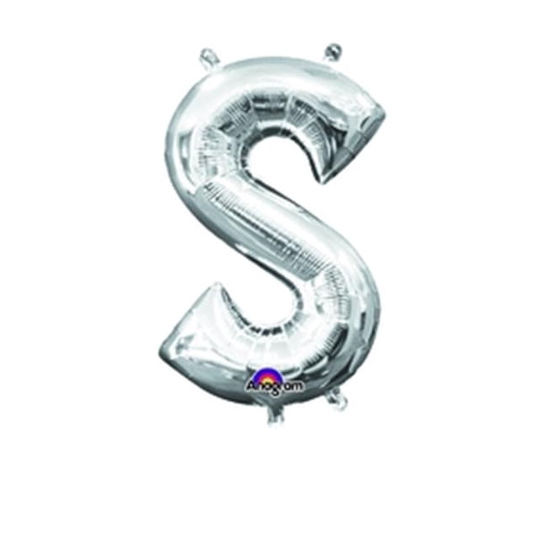 Silver Letter A Supershape Foil Balloon main image 0