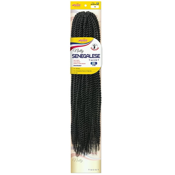 Natty Senegalese Twist (big) 22" (1/100, 24strands) - Color RED