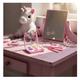 thumbnail image 3 of "Set Estuche Maquillaje Ninas Juguetes Belleza Tocado Lavable unicornio Belug rosa", 3 of 5