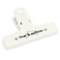 thumbnail image 2 of Sioweci Stationery Clip Magnetic Absorption Anti-slip Handle Micro-serrated Jaw Strong Grip Fall-resistant Side Sealing Long Tail Clip Office Supply Ivory, 2 of 13