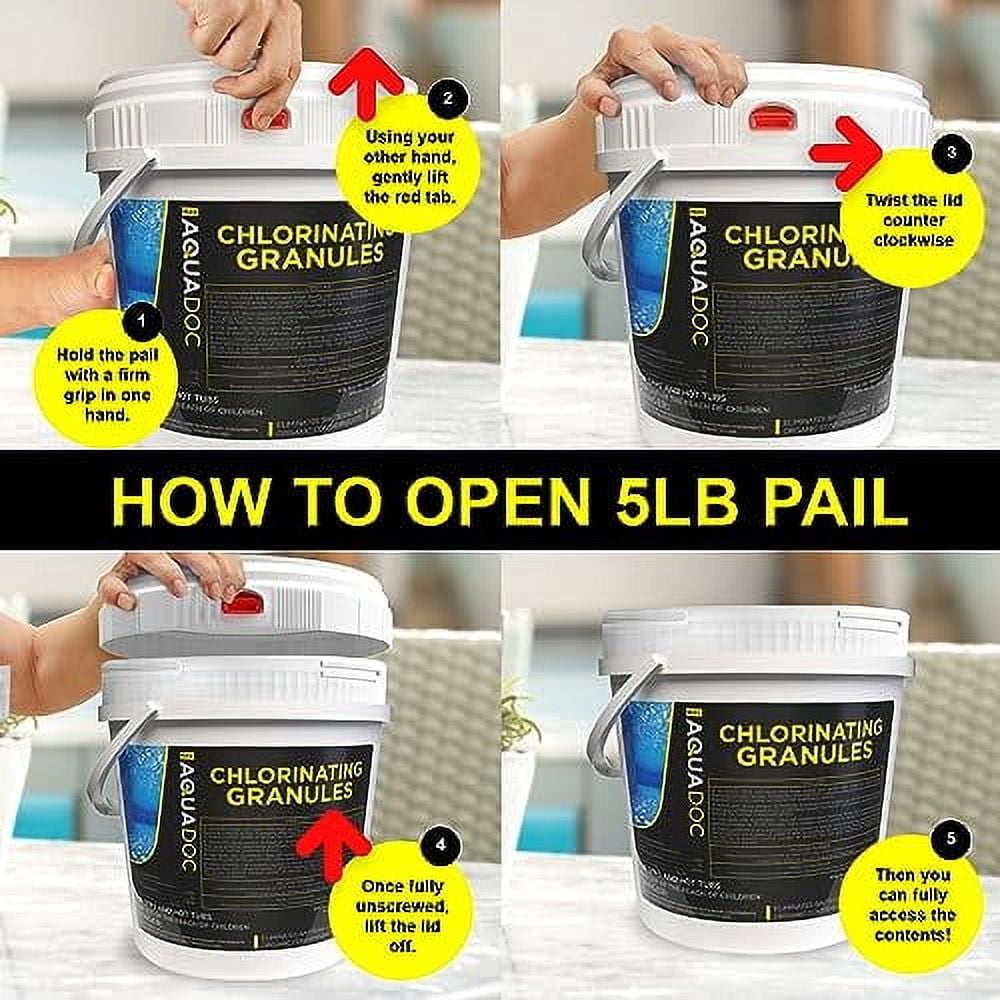 AquaDoc Super Fast Acting Chlorine Shock Treatment, 5 lbs
