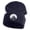 Navy, variant on Half Dome Embroidered Big Size Acrylic Long Beanies - Navy XL-3XL