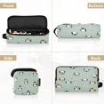 thumbnail image 5 of Hair Tool Organizer Bag with Heat Resistant Mat Removable Travel Storage Case for Hot Air Brushes Curling Irons Cute Penguins and Stars, 5 of 8