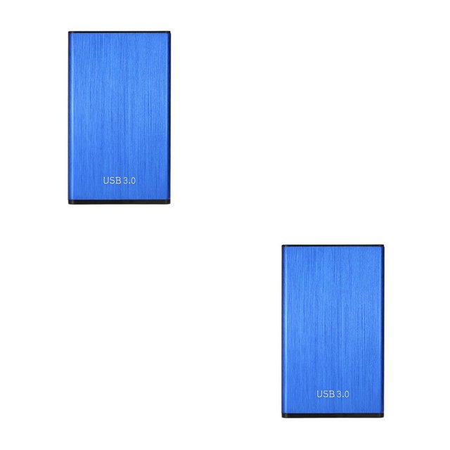 Cateissary 2.5″ InchB 3.0 Disco duro SATA Caja externa Caja de disco móvil HDD Azul 2Conjunto