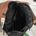 thumbnail image 4 of Fashionable Flap Drawstring Backpack For Men, Solid Color Casual Backpack For High School & College, Commuter Bag, 4 of 5
