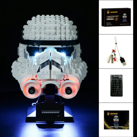LIGHTAILING Led Lighting Set for Stormtrooper Helmet Building Blocks Model, Light Kit Compatible with Legos 75276 (Not Include the Building Set)