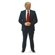 Lifesize President Donald Trump Red Tie Cardboard Cutout Standup