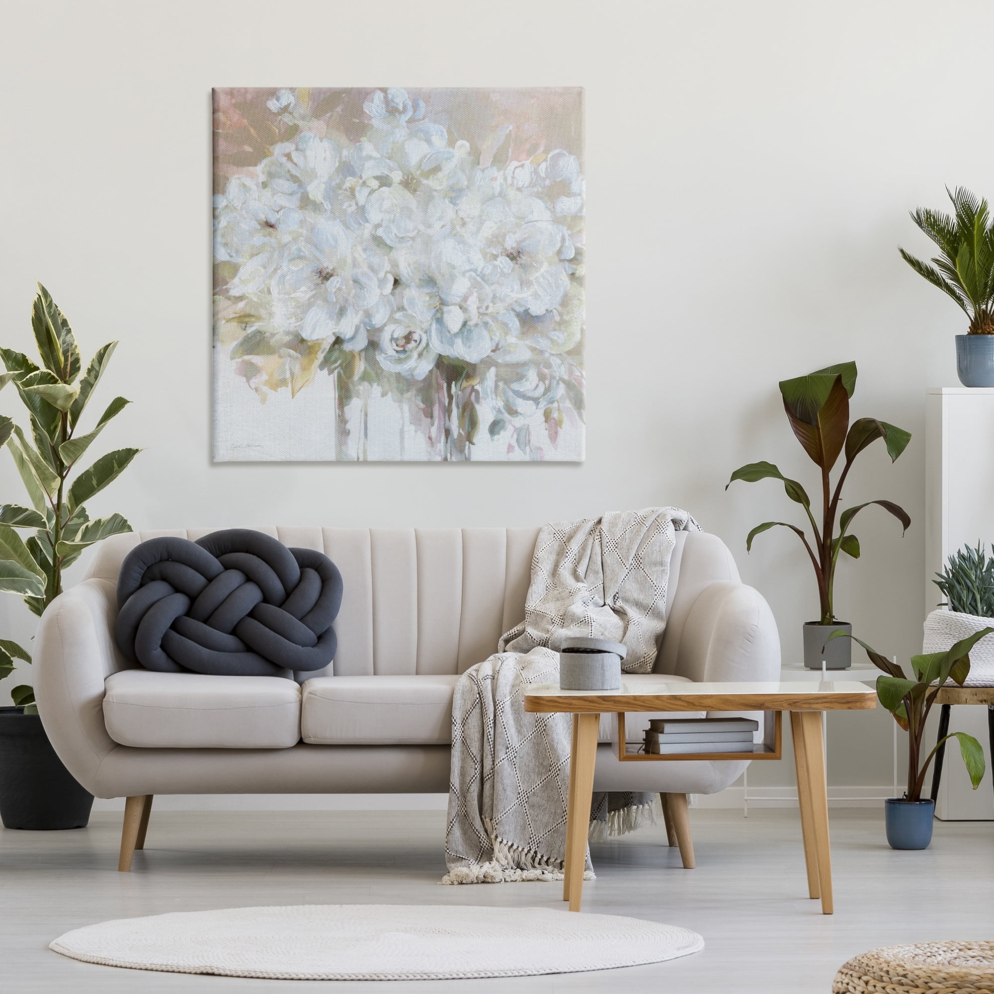 Stupell Industries Soft White Bouquet Serenity Canvas Wall Art, design by Carol Robinson