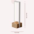 thumbnail image 4 of Lámpara Mesa LED USB Noche Cuadrada 3 Colores Temper Sin Paso Dimmable () Blanco, 4 of 5