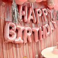 thumbnail image 3 of Decoraciones de cumpleaños rosas para mujeres, decoraciones de fiesta de feliz cumpleaños para niñas, cortina de flecos rosa, pancarta de feliz cumpleaños, globo de feliz cumpleaños, feliz cumpleaños, 3 of 5
