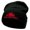 Black, variant on Philadelphia Embroidered 12 Inch Long Knitted Beanie - White OSFM