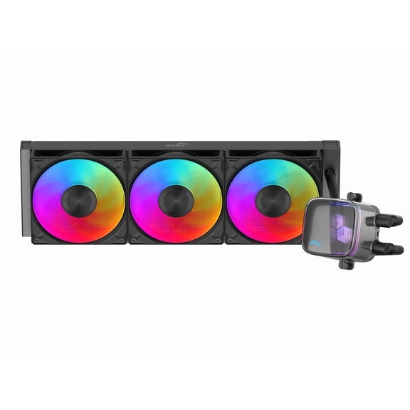 SAMA L70 360mm Liquid CPU Cooler AIO Cooler with ARGB Infinity Mirror Effect 3x120mm ARGB Light Sync with Motherboard PWM 28mm Fans Low-Noise for AMD AM4/AM5, Intel LGA 1700/1150/1151/1200/1851