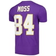 thumbnail image 3 of Men's Mitchell & Ness Randy Moss Purple Minnesota Vikings 40th Anniversary Retired Player Name & Number T-Shirt, 3 of 3