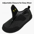 thumbnail image 4 of LongBay Men's Diabetic Slippers Wide Adjustable House Shoes for Swollen Feet Non-Binding Indoor/Outdoor Comfort, 4 of 7
