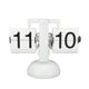 thumbnail image 1 of Reloj con tapa, gran número, funciona con pilas, de acero inoxidable 304, de mesa, retro, para oficina en casa, 24 horas, todo blanco, 1 of 5