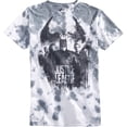 thumbnail image 1 of Camiseta con gráfico Tie-Dye de la Liga de la Justicia para hombre, gris, pequeña, 1 of 1