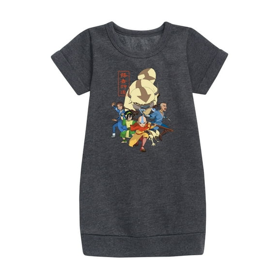 Avatar: The Last Airbender - Aang Group - Youth Girls Fleece Dress