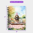 thumbnail image 5 of Happy Mother's Day Bloodhound with Sweets and Flowers at a Picnic Spiral Bound Journal Dog Lover 5x7in Spiral Notebook - 13005, 5 of 5