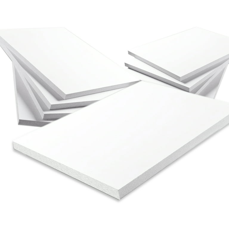 Foam Core Backing Board 3/8 White 16x20- 5 Pack. Many Sizes Available.  Acid Free Buffered Craft Poster Board for Signs, Presentations, School,  Office and Art Projects 