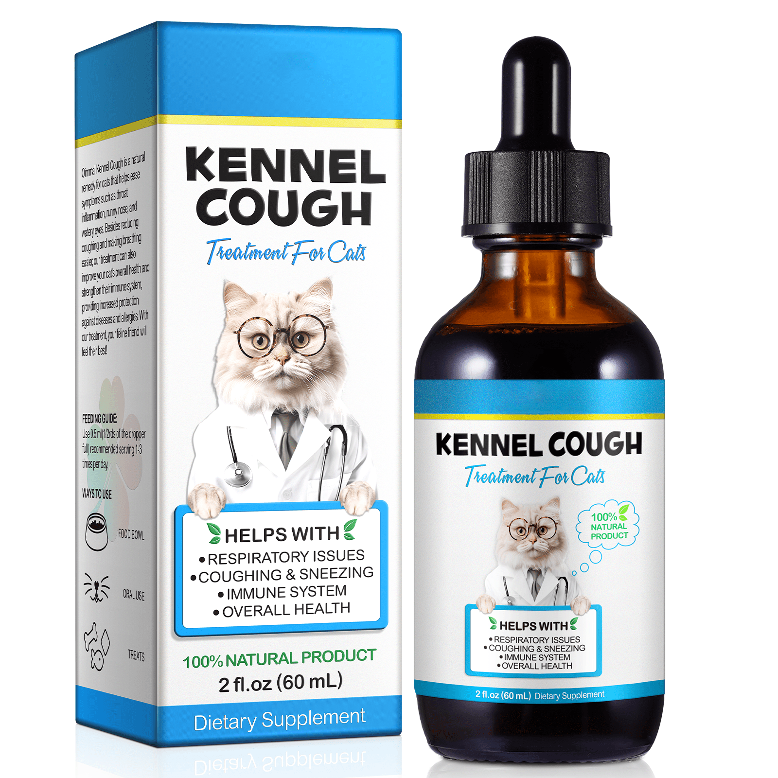 VetRx Cat Kitten Relief Medicine 2 oz Treatment for Cold Cough Respiratory Ailments Allergies Walmart