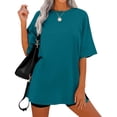 thumbnail image 4 of Zeagoo Summer T Shirts for Women Oversized Crew Neck Tees Short Sleeve Loose Fit Workout Tops, 4 of 4