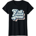thumbnail image 1 of Camiseta Retro Cristiana Años 70 "Ustedes Necesitan a Jesús" - Regalo para Mujeres, 1 of 5
