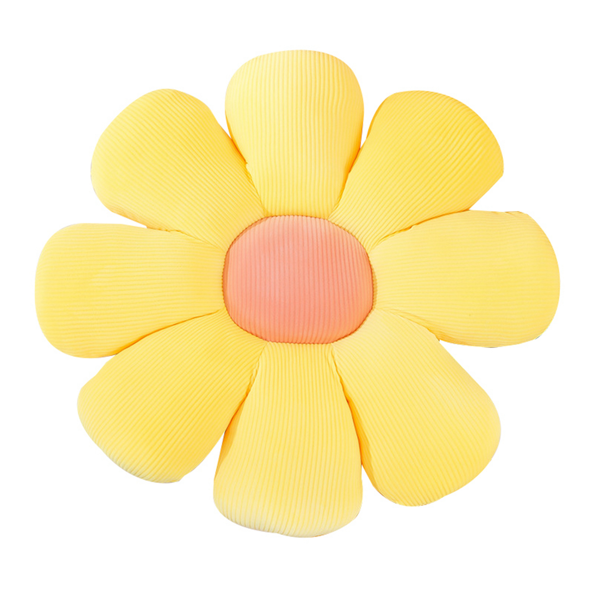 Daisy Flower Floor Pillow Seating Cushion Flower Shaped Mat Throw