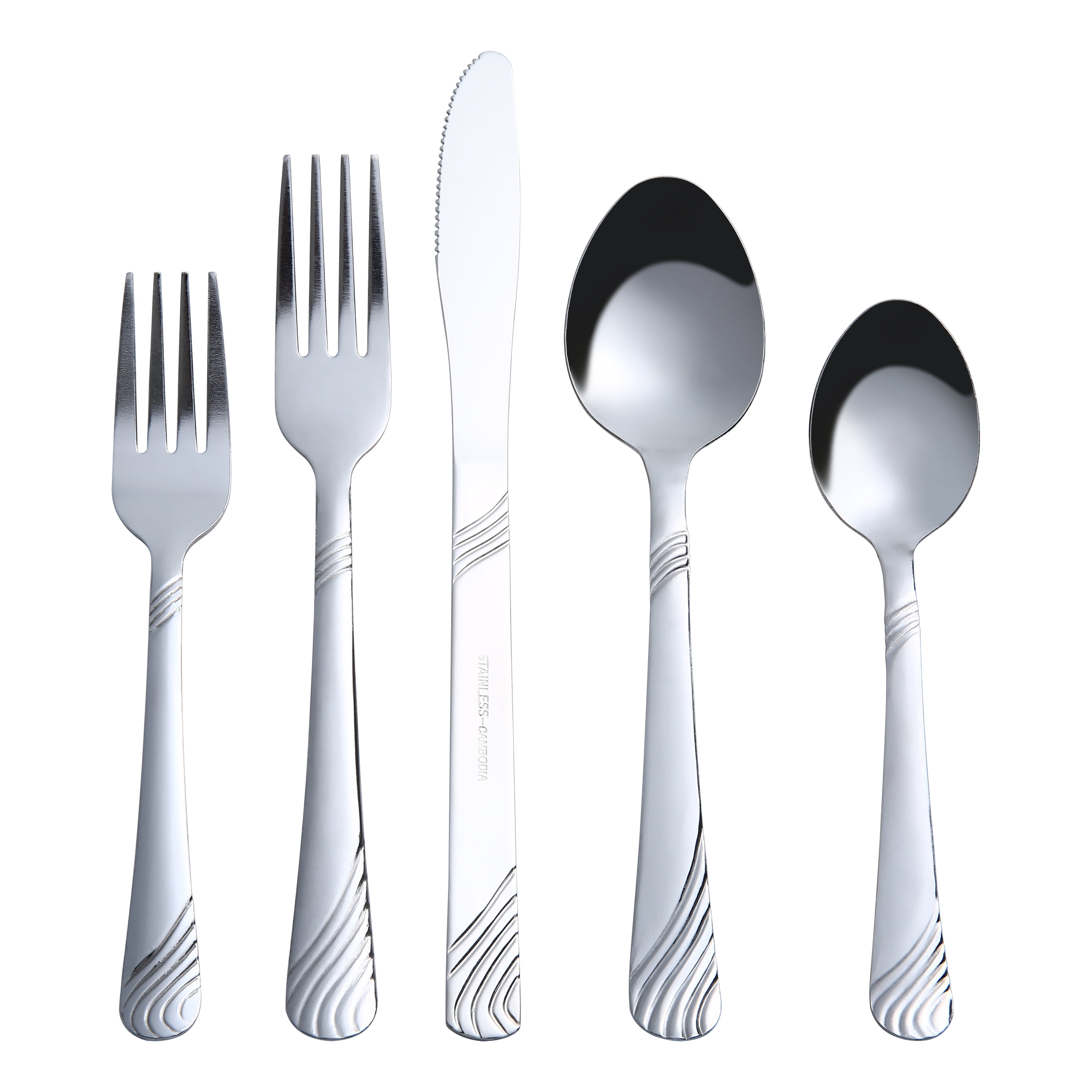 Gourmet Settings Luxe 20-piece Flatware Set - Walmart.com