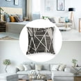 thumbnail image 5 of set of 2 decorative pillowcases with woven texture, Chenille comfortable, modern, simple, soft, light brown square cushions, suitable for bedroom sofas and cars, 5 of 7