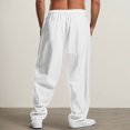thumbnail image 4 of Men's Casual Trousers Everyday Lightweight Straight Leg Design with Adjustable Drawstring for Comfort and Versatile Style, 4 of 9