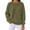 a01Army Green, variant on Womens Waffle Knit Tops Long Sleeve Crewneck Relaxed Fit Drop Shoulder Shirts Business Casual Blouses Basic Shirt Navy XL