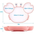 thumbnail image 5 of Silicone Baby Feeding Plate, Non-Slip Feeding Plate For Toddlers Kids With Strong Suction, Dishwasher And Microwave Safe, 5 of 5