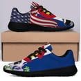 thumbnail image 3 of Colorado Stte Lark Bunting Bird and Columbine Flower Shoes Sneakers Black Size 10, 3 of 7