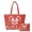 Christmas Candy Cane Print, variant on SEANATIVE Christmas Snowman Print Quilted Shoulder Bags for Short Trips, Portable Multifunctional Women's Shoulder Bag and Storage Bag Set of 2 Stretch Polyester Women's Quilted Bag