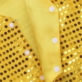 thumbnail image 6 of Nyeemya Sparkle Sequins Waistcoat for Kids Boys Girls Halloween Sleeveless Vest Latin Jazz Hip Hop Dance Tops Dancewear Gold 13-14, 6 of 7