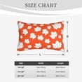 thumbnail image 4 of Rateoe Bright Autumn Leaves Charm Pattern Pillow Covers with Invisible Zipper(Pillows are not Included) Standard Pillowcases-16"x24", 4 of 6