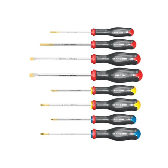 Facom - Protwist Screwdriver Set, 8 Piece