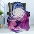 thumbnail image 4 of Universe Soft Flannel Fleece Throw Blanket, Cosmic Round Swirling Space Clouds Colorful Celestial Mystic, Cozy Plush for Indoor and Outdoor Use, 70" x 90", Dark Magenta Multicolor, by Ambesonne, 4 of 5