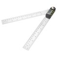 thumbnail image 4 of 0-200mm Stainless Steel Electronic Protractor Digital Goniometer Angle Finder Ruler Angle Miter Gauge Ruler, 4 of 7