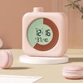 thumbnail image 4 of TFixol Blue Mechanical Visual Timer with 60-Minute Countdown, Snooze Function, One-Touch Off, 12/24-Hour Clock for Kids' Learning & Kitchen Time Management (Batteries Not Included), 4 of 7