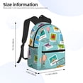 thumbnail image 4 of Picia World Travel1 Large Capacity Backpack Classic Style Backpack Casual Backpack Water-Resistant School Work Travel Outdoor Backpack, 4 of 8