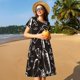 thumbnail image 4 of Balery Wine Seamless Vestidos sueltos de manga corta para mujer, vestidos de verano 2025, vestidos casuales de corte A con vuelo., 4 of 6