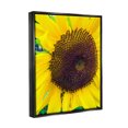 thumbnail image 3 of Stupell Industries Close Up Yellow Sunflower Florets Botanical Nature Photograph Jet Black Floating Framed Canvas Print Wall Art, Design by Heidi Bannon, 3 of 6