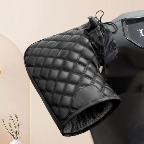 Motorcycle Winter Warm Gloves, Cold Weather Waterproof Riding Mittens, Windproof Hand Protectors Covers, Winter Warm Cotton Handle Cover Gloves