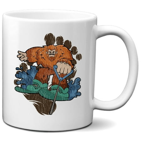 

Bigfoot Waterskiing Mug - Sasquatch on Waterkis Coffee Mug