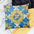 thumbnail image 2 of BANET  Throw Pillow Cover Spanish Closeup Detail of Old Portuguese Glazed Tiles Abstract Pillowcase Home Decorative Square Pillow Case Cushion Cover 12x12in, 2 of 5