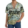 thumbnail image 3 of KLL I Haven't Been Everywhere But Its On My List Print Men's Shirt Short Sleeve Button Down Summer Cuba Beach Shirts- XX-Large, 3 of 7